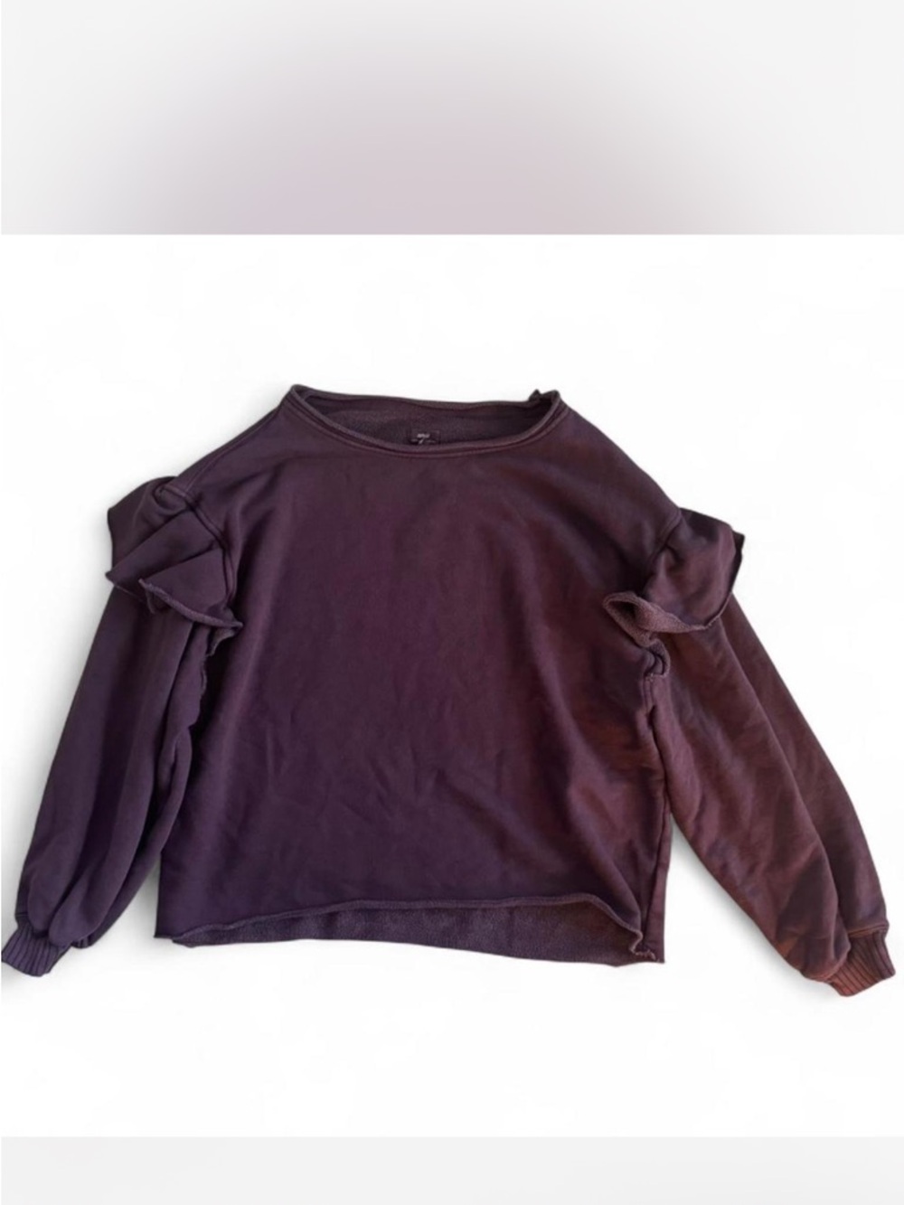 Aerie Ruffle Sleeve Sweatshirt - Picture 3 of 7